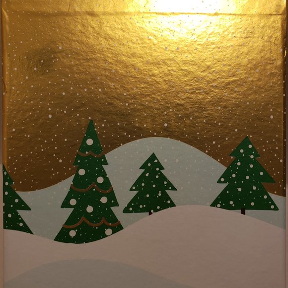 CHRISTMAS GIFT BOX CHRISTMAS DECOR BOX - SANTA AND CHRISTMAS TREES - Picture 4 of 16